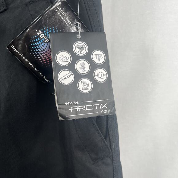 ARCTIX Black Reinforced Insulated Snow Pants Size 5K M 10-12 NWT - Picture 6 of 9